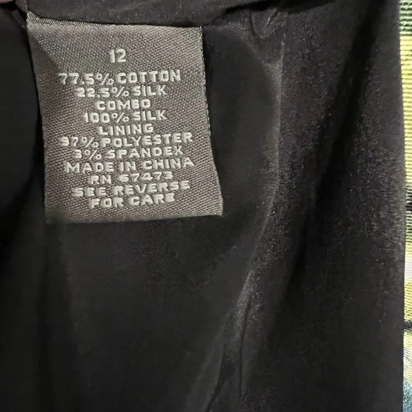 Taylor Size 12 Fit & Flare Dress Green Sleeveless Floral Pattern Lined Pleated - Picture 10 of 12